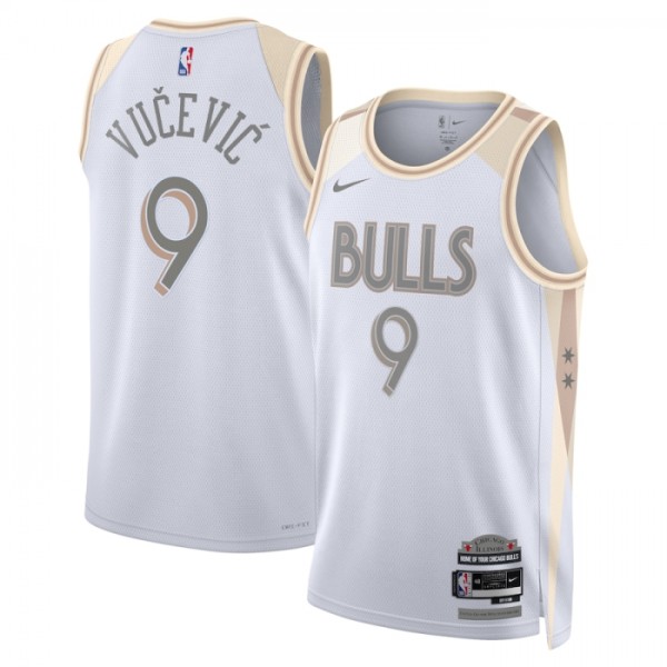 Chicago Bulls Trikot Nikola Vucevic Nike 2024-25 City Edition Weiß Swingman - Herren Chicago Bulls Trikot Nikola Vucevic Nike 2024-25 City Edition Weiß Swingman - Herren